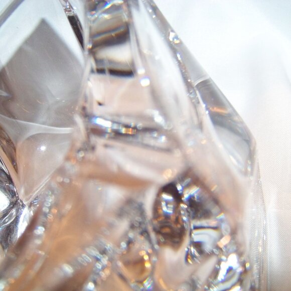 Vintage Sign Daum France Crystal Sculpture Bowl Trinket Holder or Display Piece - Picture 10 of 16